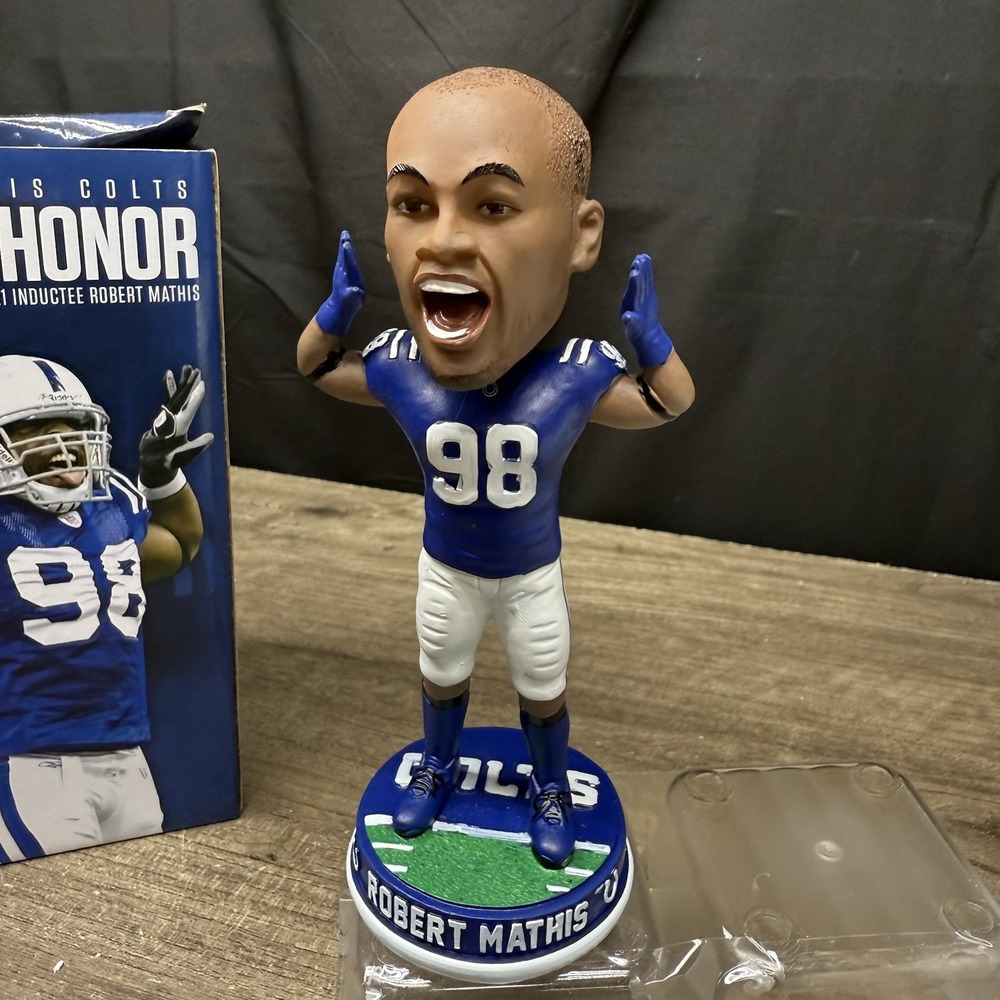 Indianapolis Colts NFL 2021 Ring Of Honor Robert Mathis #98 Bobblehead